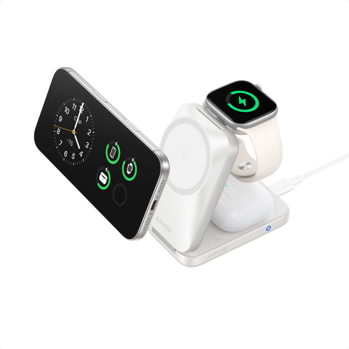 ankerrdeals Pro Wireless Charging Station (3-in-1, Magnetic, AirCool, Foldable)