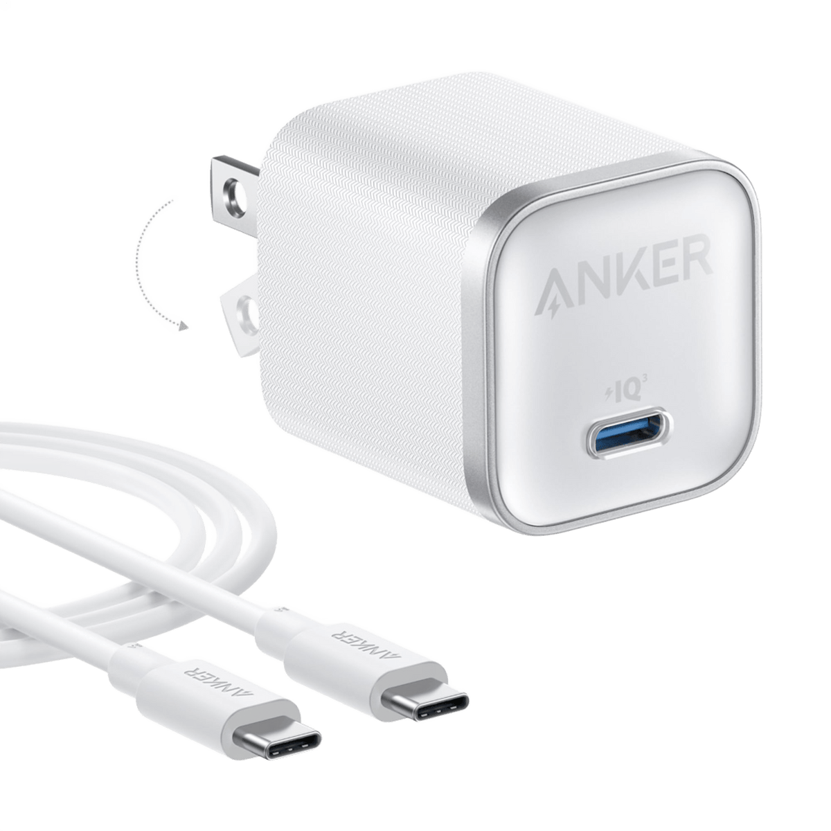 ankerrdeals Mini Charging Station (7-in-1, 100W) and ankerrdeals Mini Charger (45W) with Cable