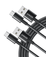 ankerrdeals Premium Nylon USB-C to USB-A Cable (2-Pack)