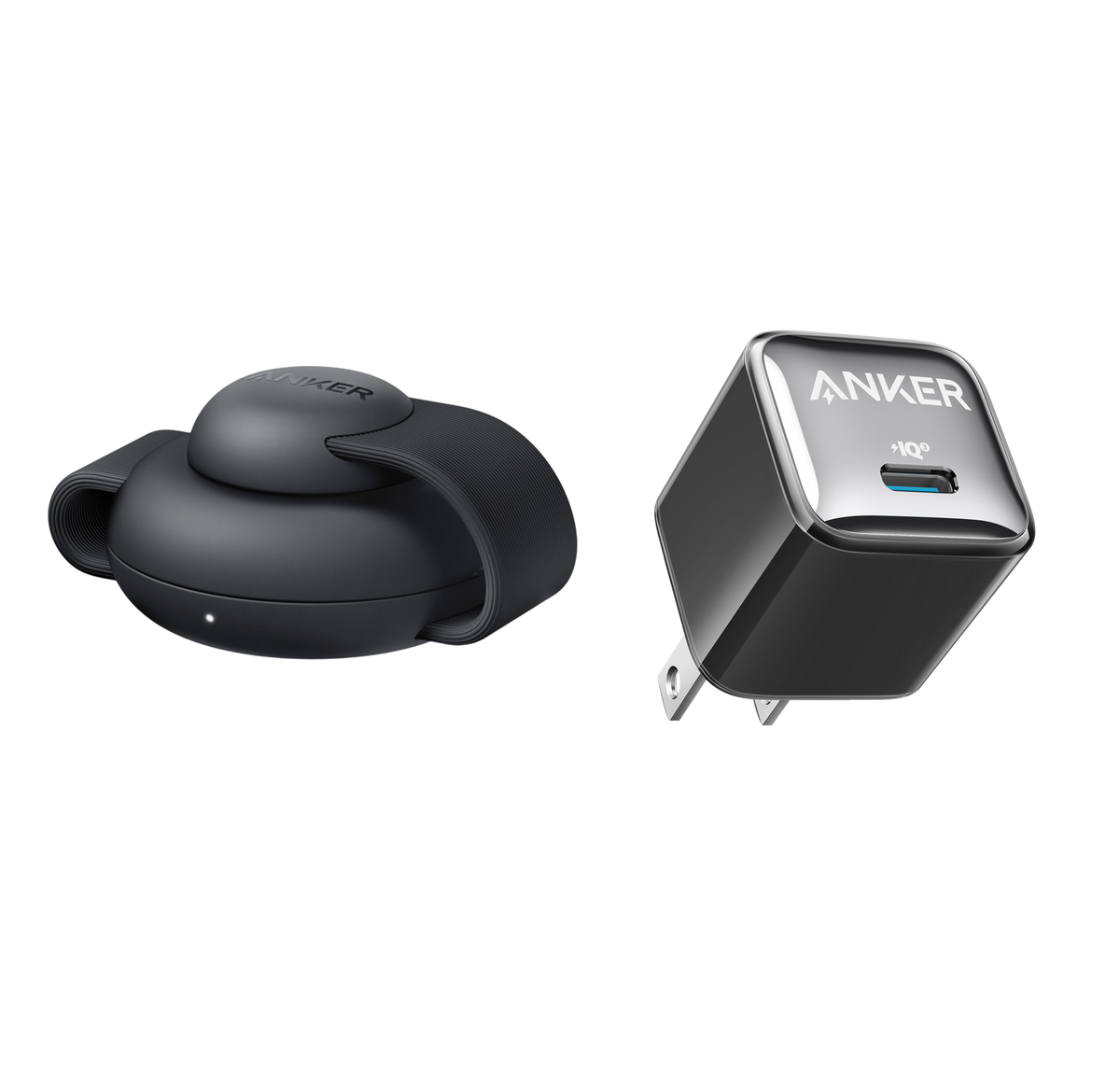 ankerrdeals Magnetic Wireless Charging Station (3-in-1, Foldable Pad) and ankerrdeals Mini Charger (20W)