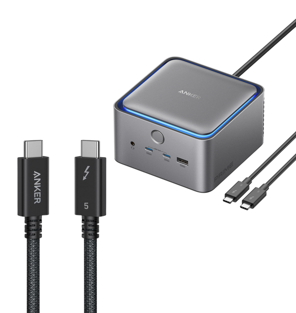 ankerrdeals Pro TB5 Docking Station (14-in-1, 8K, Thunderbolt 5 ) and Thunderbolt 5 Cable (3.3 ft, 80Gbps, 240W)