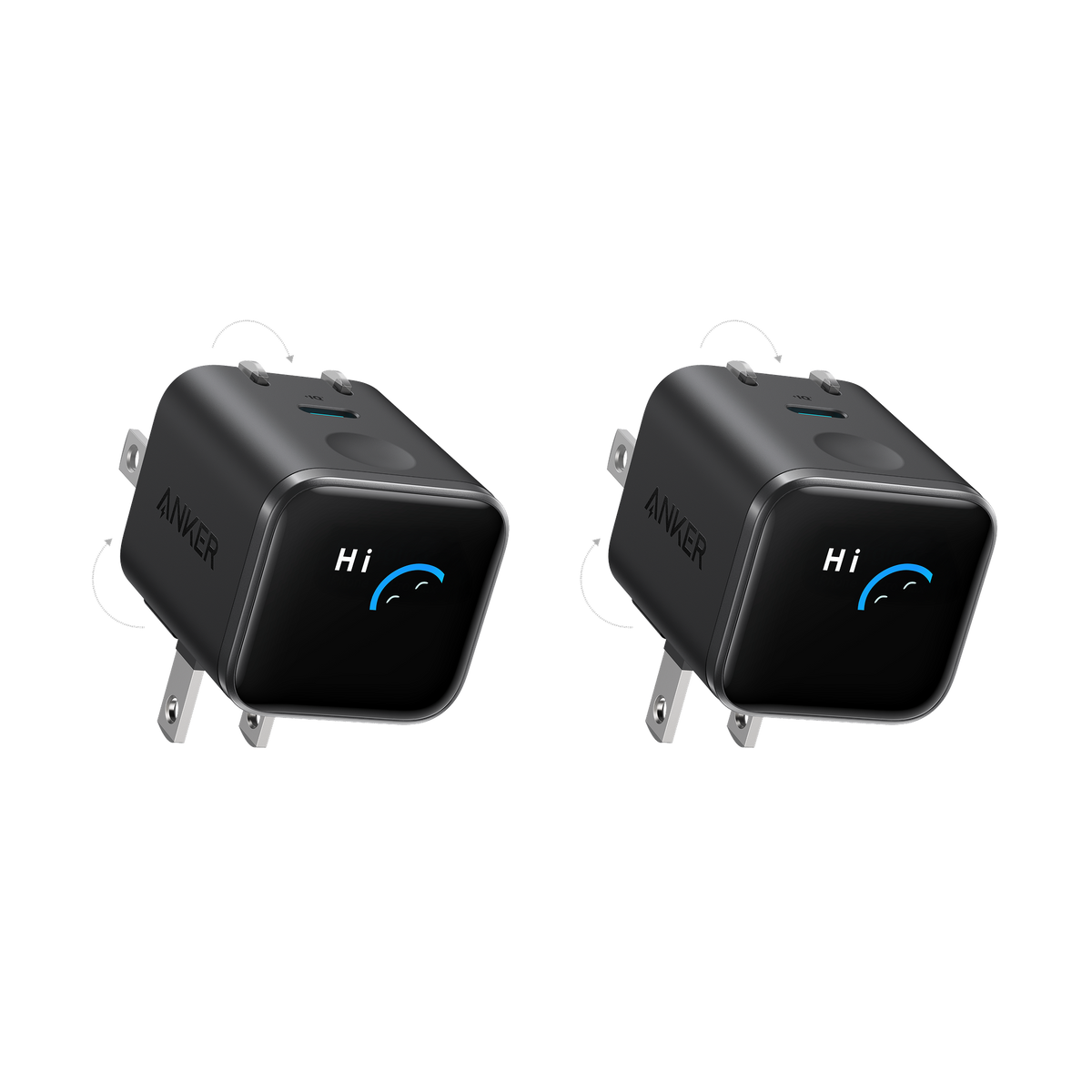 ankerrdeals Mini Charger (45W, Smart Display, 180° Foldable)