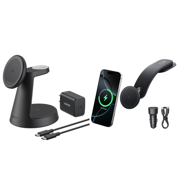 ankerrdeals Magnetic Wireless Charging Station and ankerrdeals Mini Wireless Car Charger