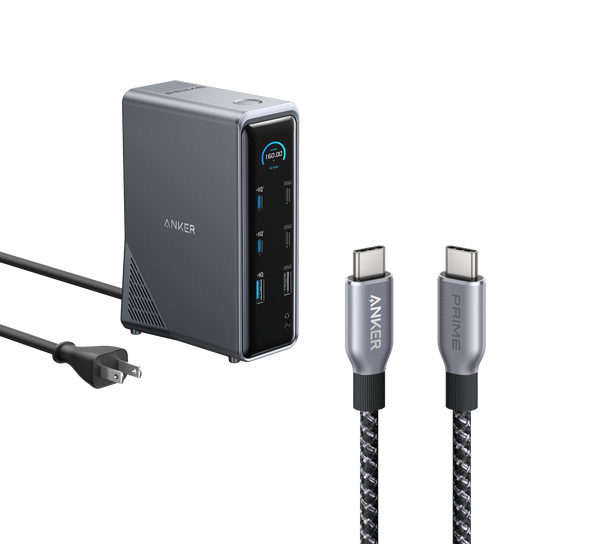 ankerrdeals Pro Charging Docking Station with 240W USB-C to USB-C Cable