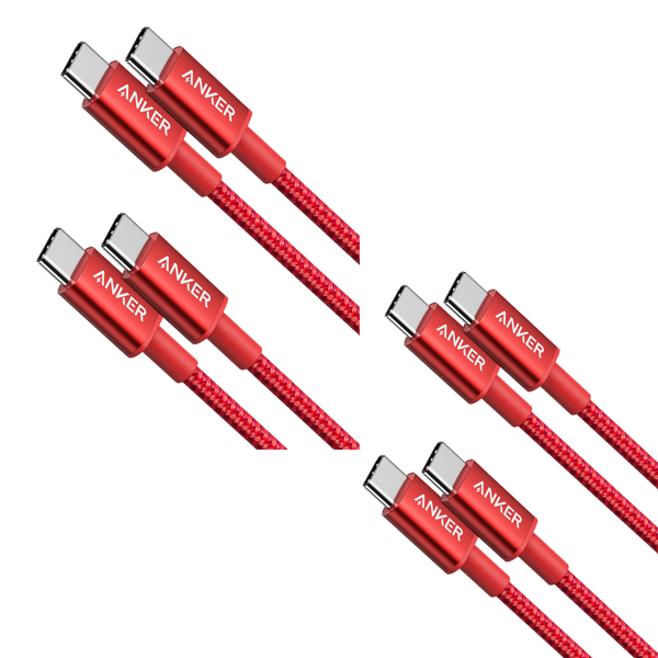 ankerrdeals 4-Pack New Nylon USB C to USB C Cable (3.3 ft 60W)