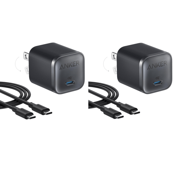 ankerrdeals Mini Charger (45W) with USB-C to USB-C Cable 2-Pack