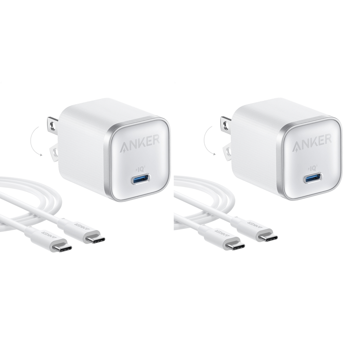 ankerrdeals Mini Charger (45W) with USB-C to USB-C Cable 2-Pack
