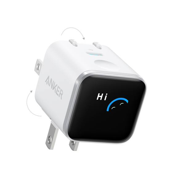 ankerrdeals Mini Charger (45W, Smart Display, 180° Foldable)