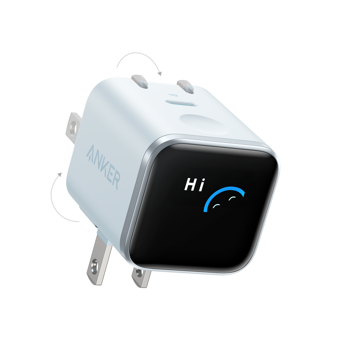ankerrdeals Mini Charger (45W, Smart Display, 180° Foldable)