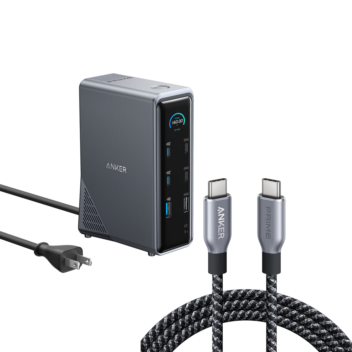 ankerrdeals Pro Charging Docking Station with 240W USB-C to USB-C Cable