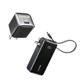 Bundle kit: ankerrdeals Power Bank (10K, Fusion, Built-In USB-C Cable)and ankerrdeals Mini Charger (20W)