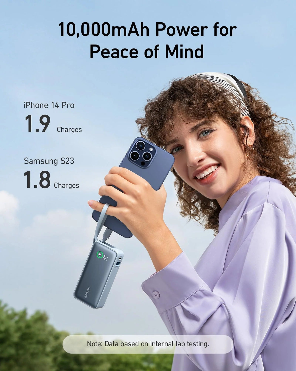 ankerrdeals Mini Power Bank (30W, Built-In USB-C Cable)
