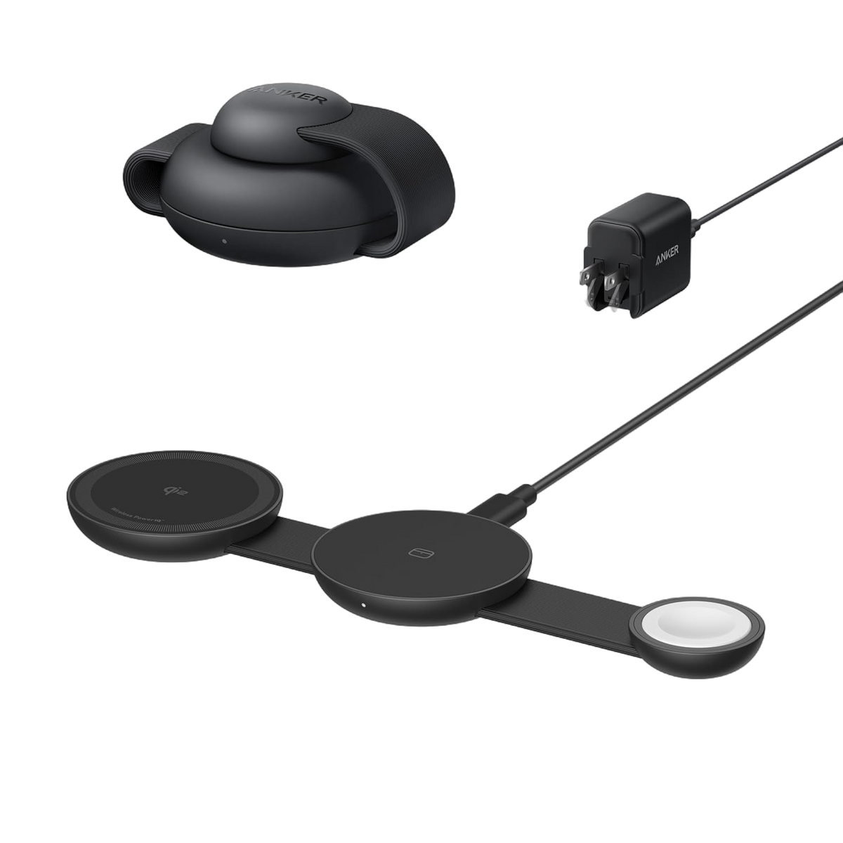 ankerrdeals Magnetic Wireless Charging Station (3-in-1, Foldable Pad)