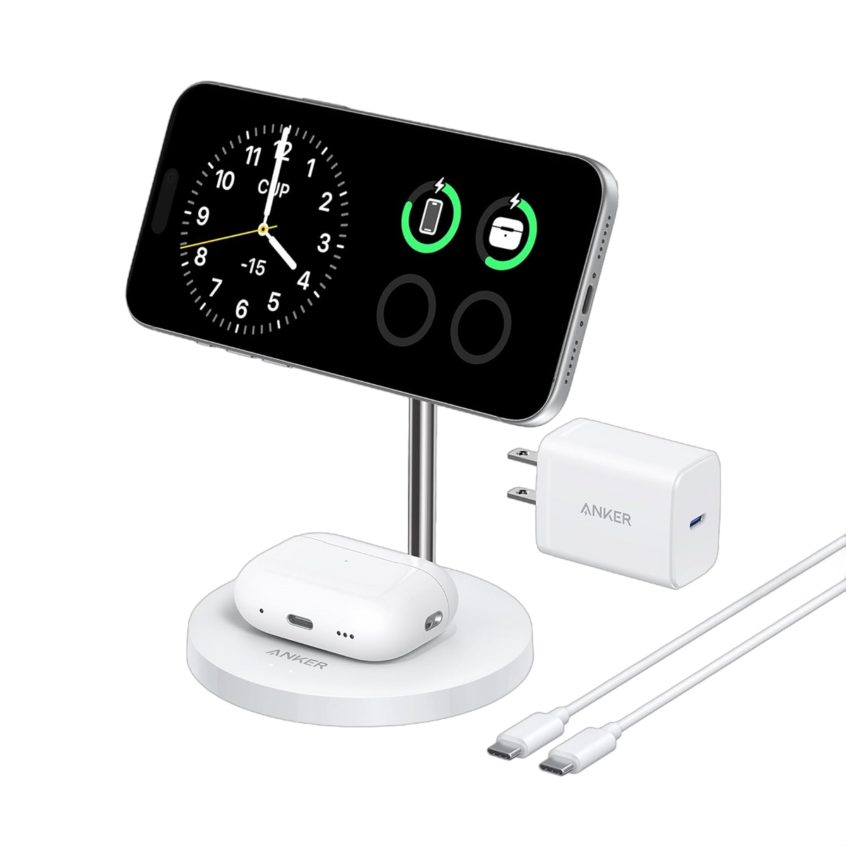 ankerrdeals Magnetic Wireless Charger (2-in-1, Stand)