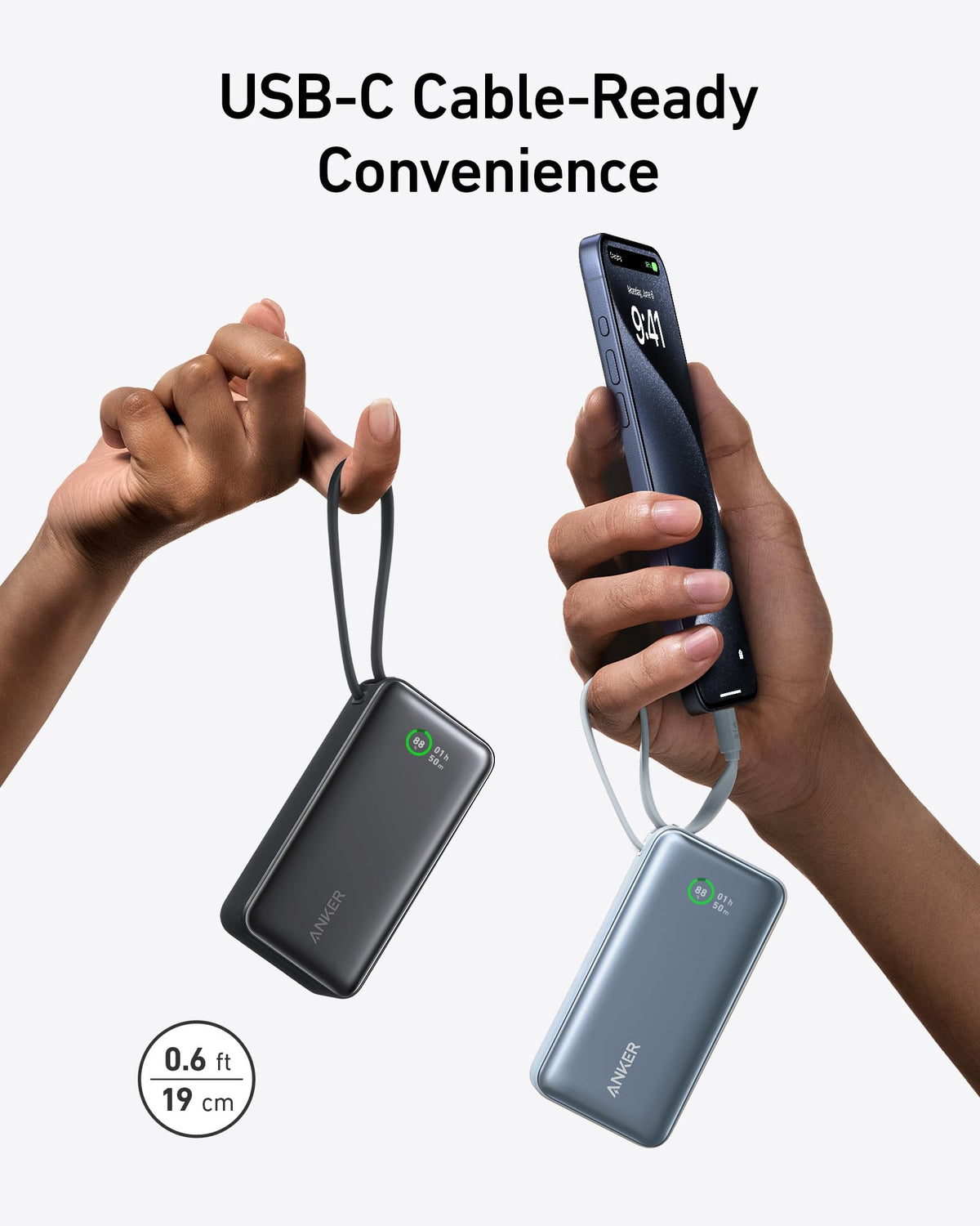 ankerrdeals Mini Power Bank (30W, Built-In USB-C Cable)